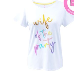 NWT “Wife of the Party” T-shirt, size XL